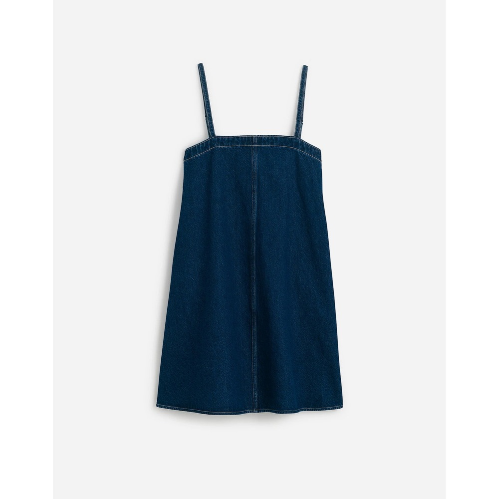 Madewell Denim A-Line Mini Dress in Bright Rinse Wash Medium NWT